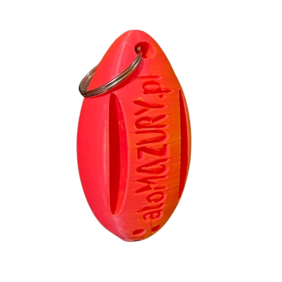 PŁYWAJĄCY BRELOK W KSZTAŁCIE BOI RATOWNICZEJ (13gram | personalizowany)